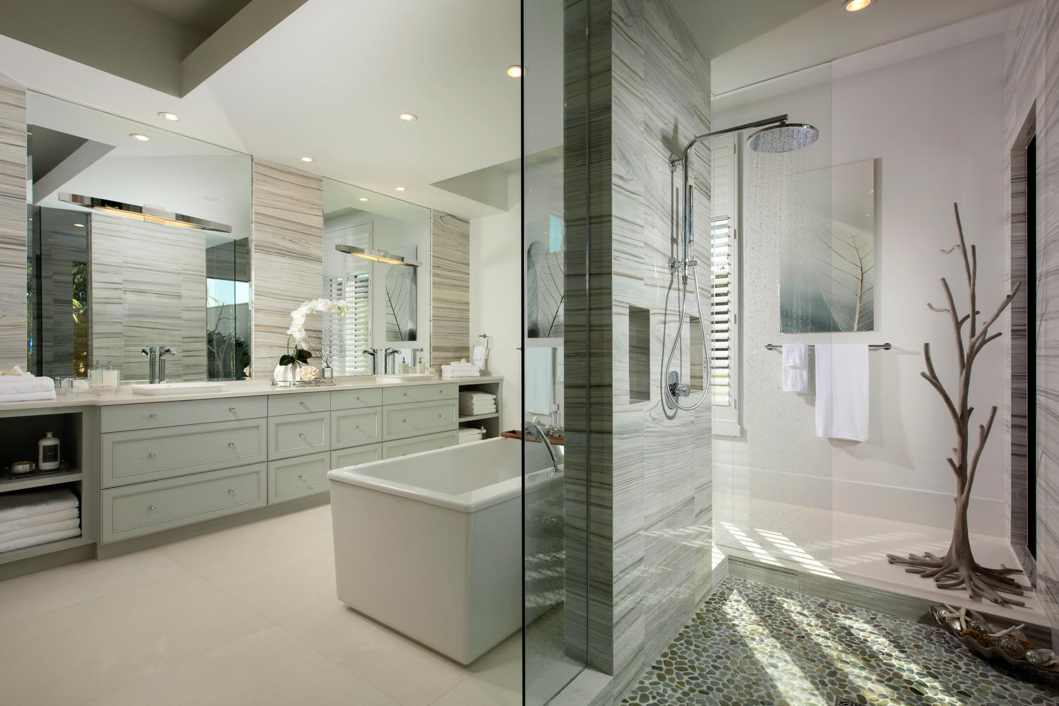 Rejuvenate Your Senses With Luxury Master Bathroom Designs   Sonoma MED CAM02 Masterbath 2 